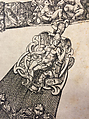 Design for a Sword-belt, Knife, and Stylus, Pierre Woeiriot de Bouzey II (French, Neufchâteau 1532–1599 Damblain), Engraving, French